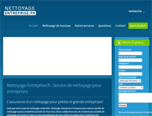Tablet Screenshot of nettoyage-entreprise.fr